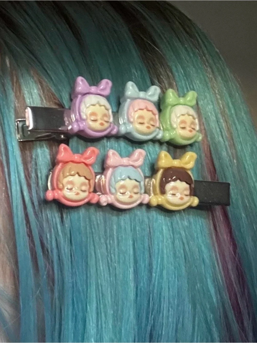 Cute Pastel Girl Hair Clips Set of 2